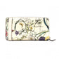 GUCCI Flora Long Wallet, Leather, Beige