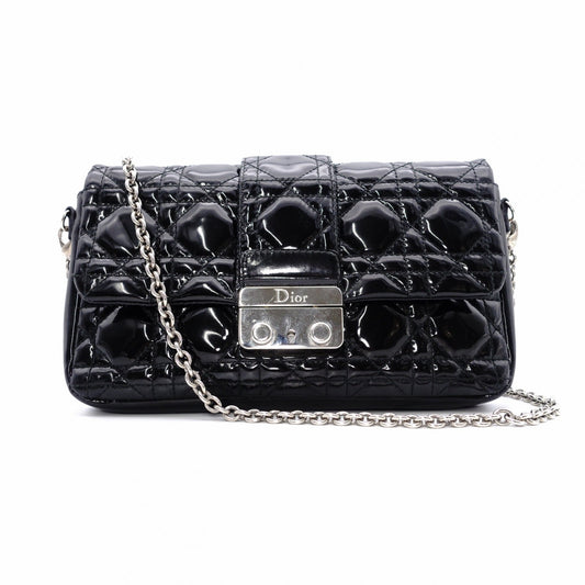 Christian Dior Lady Dior New Lock Wallet Chain Black