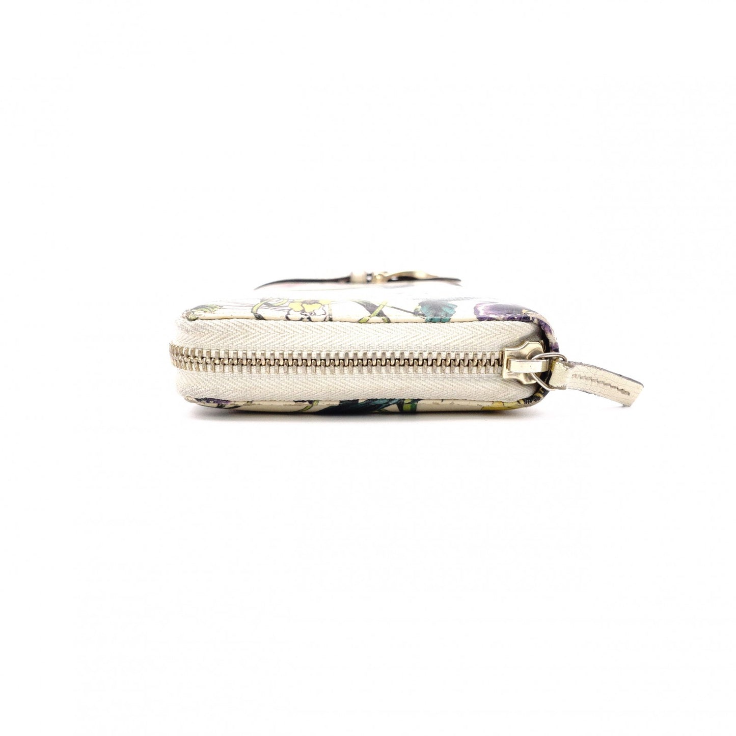 GUCCI Flora Long Wallet, Leather, Beige