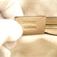GUCCI Soho Chain Shoulder Bag Beige Crossbody Leather GG Logo Gold Hardware