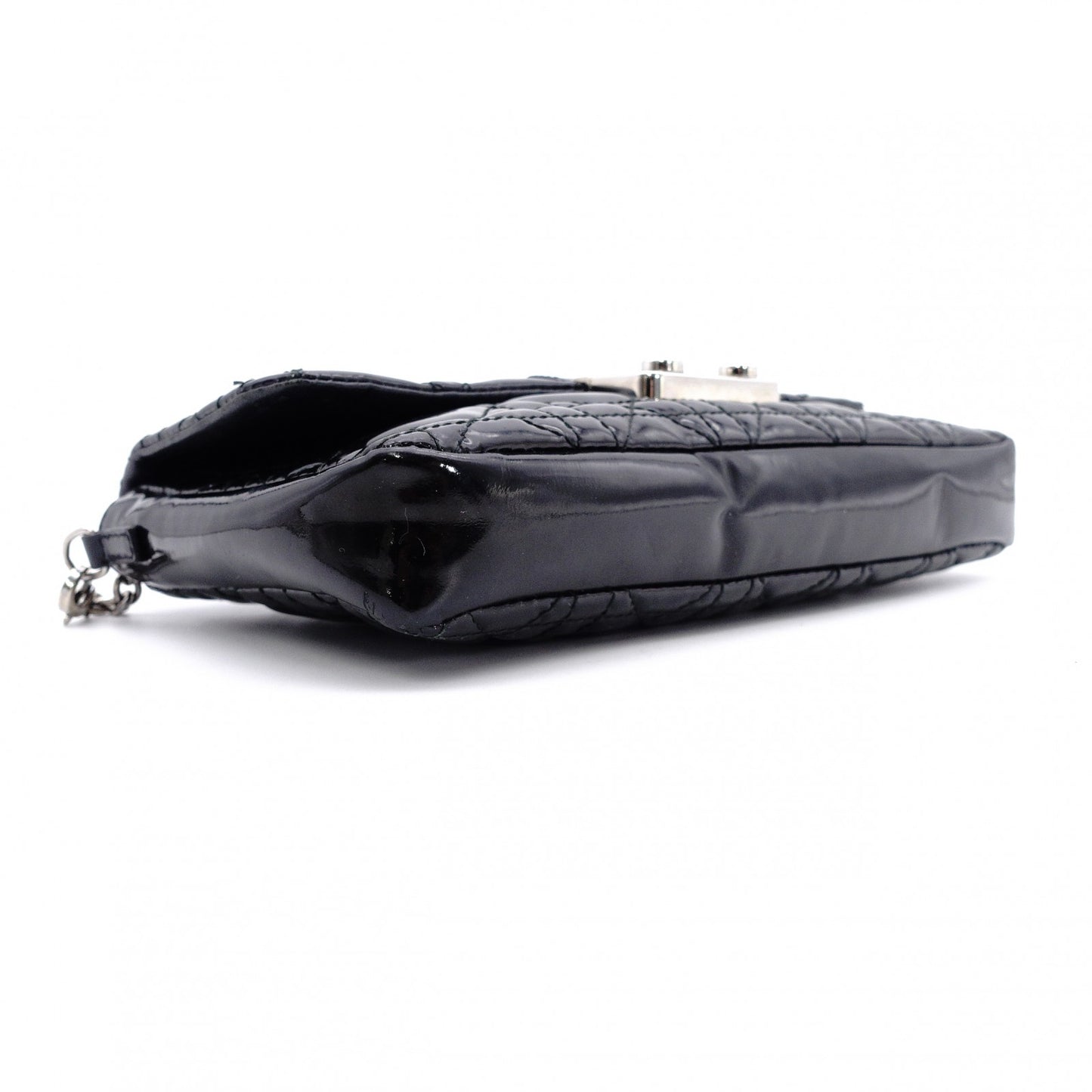 Christian Dior Lady Dior New Lock Wallet Chain Black