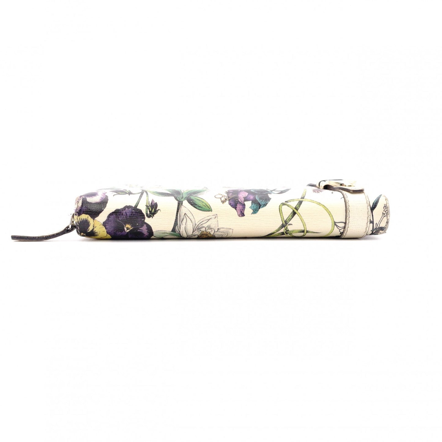 GUCCI Flora Long Wallet, Leather, Beige