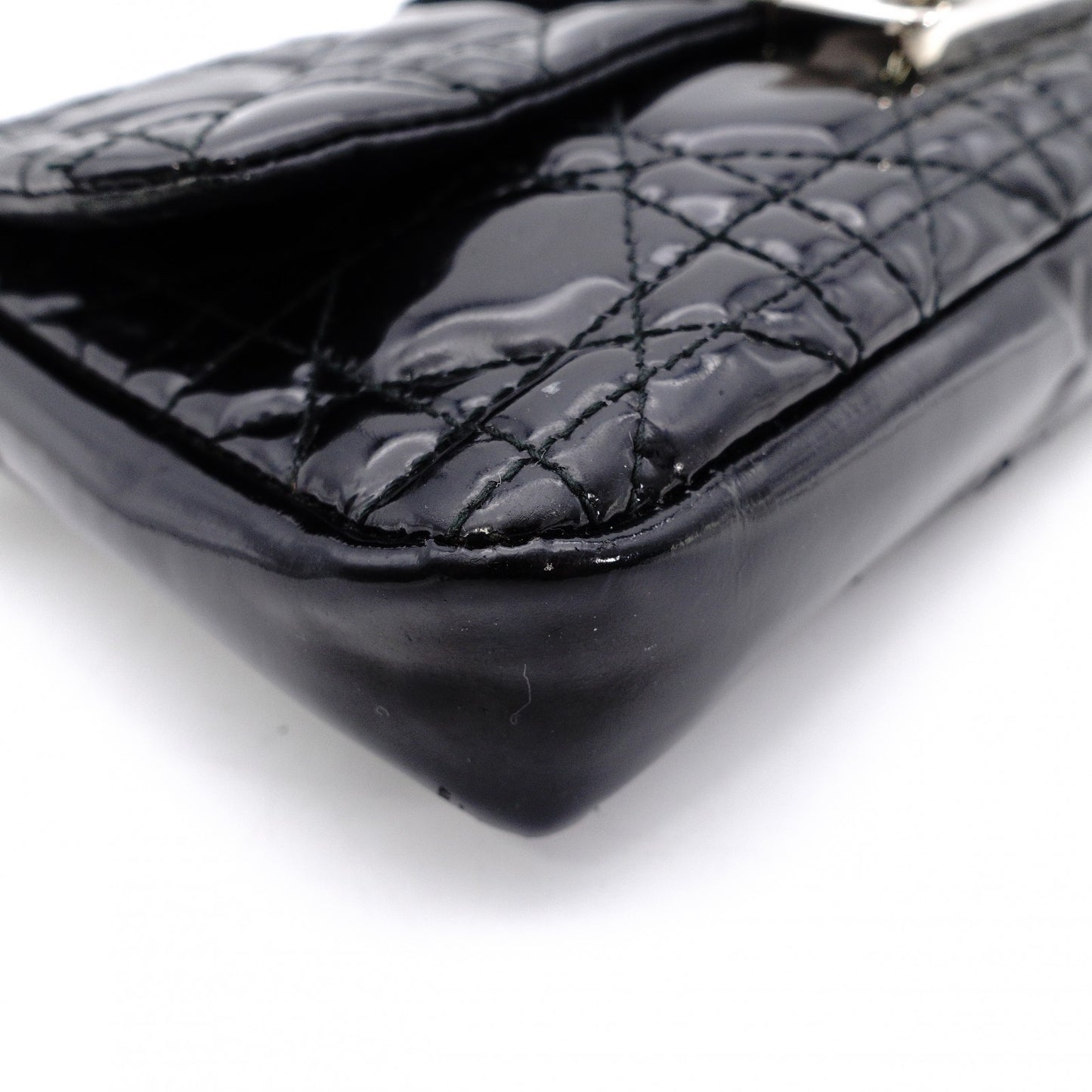 Christian Dior Lady Dior New Lock Wallet Chain Black