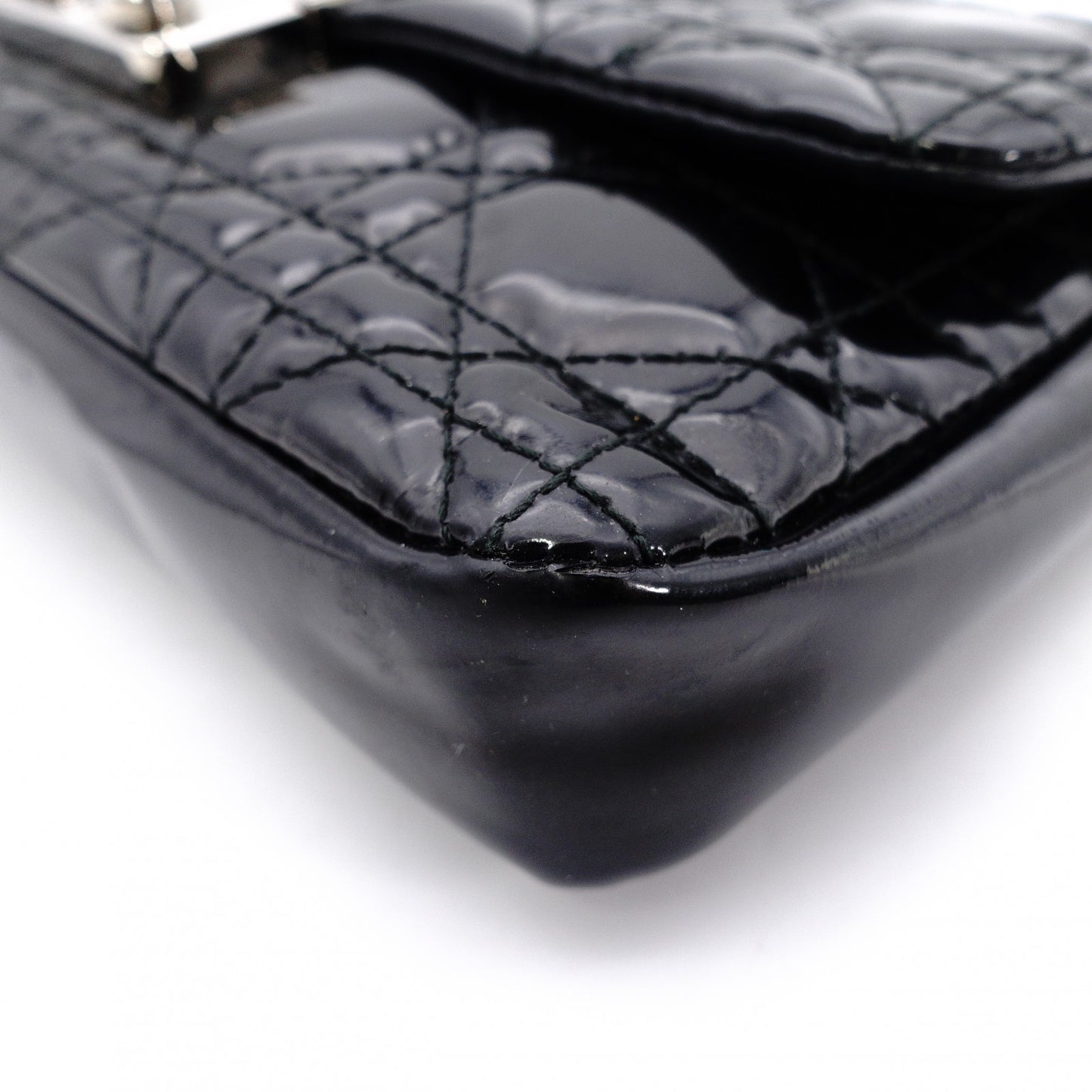 Christian Dior Lady Dior New Lock Wallet Chain Black