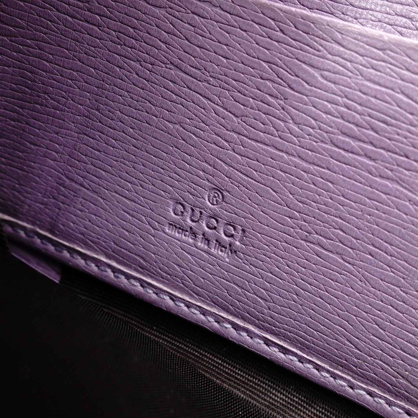 GUCCI Flora Long Wallet, Leather, Beige