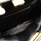 FENDI Mini Peekaboo Handbag Black Leather 2-Way Crossbody Black Gold Hardware 7-10-1013