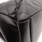 CHANEL GST Matelassé Caviar Skin Shoulder Bag, Tote Bag, Leather, Black, Gold Hardware