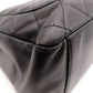 CHANEL GST Matelassé Caviar Skin Shoulder Bag, Tote Bag, Leather, Black, Gold Hardware