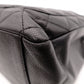 CHANEL GST Matelassé Caviar Skin Shoulder Bag, Tote Bag, Leather, Black, Gold Hardware
