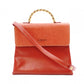 LOEWE Velasquez Handbag Leather Orange 2-Way