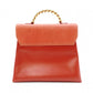 LOEWE Velasquez Handbag Leather Orange 2-Way