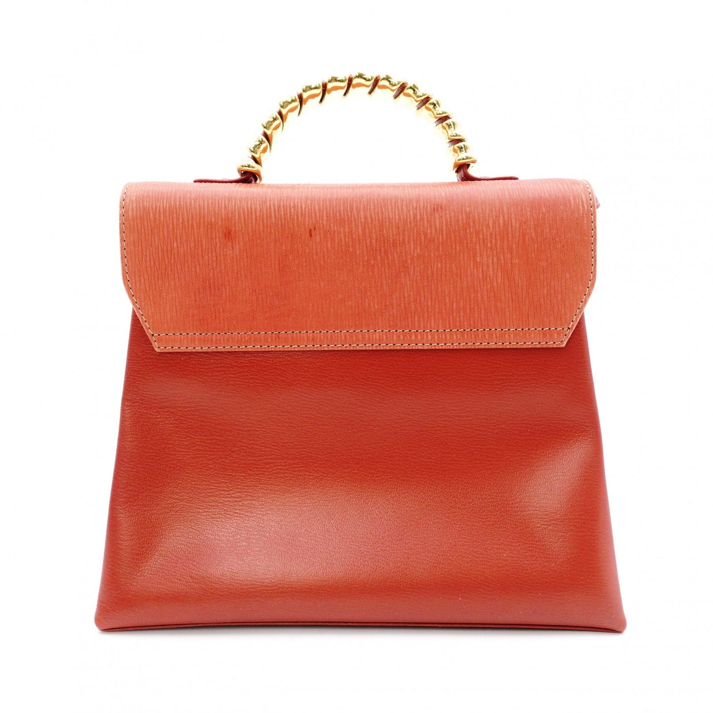 LOEWE Velasquez Handbag Leather Orange 2-Way