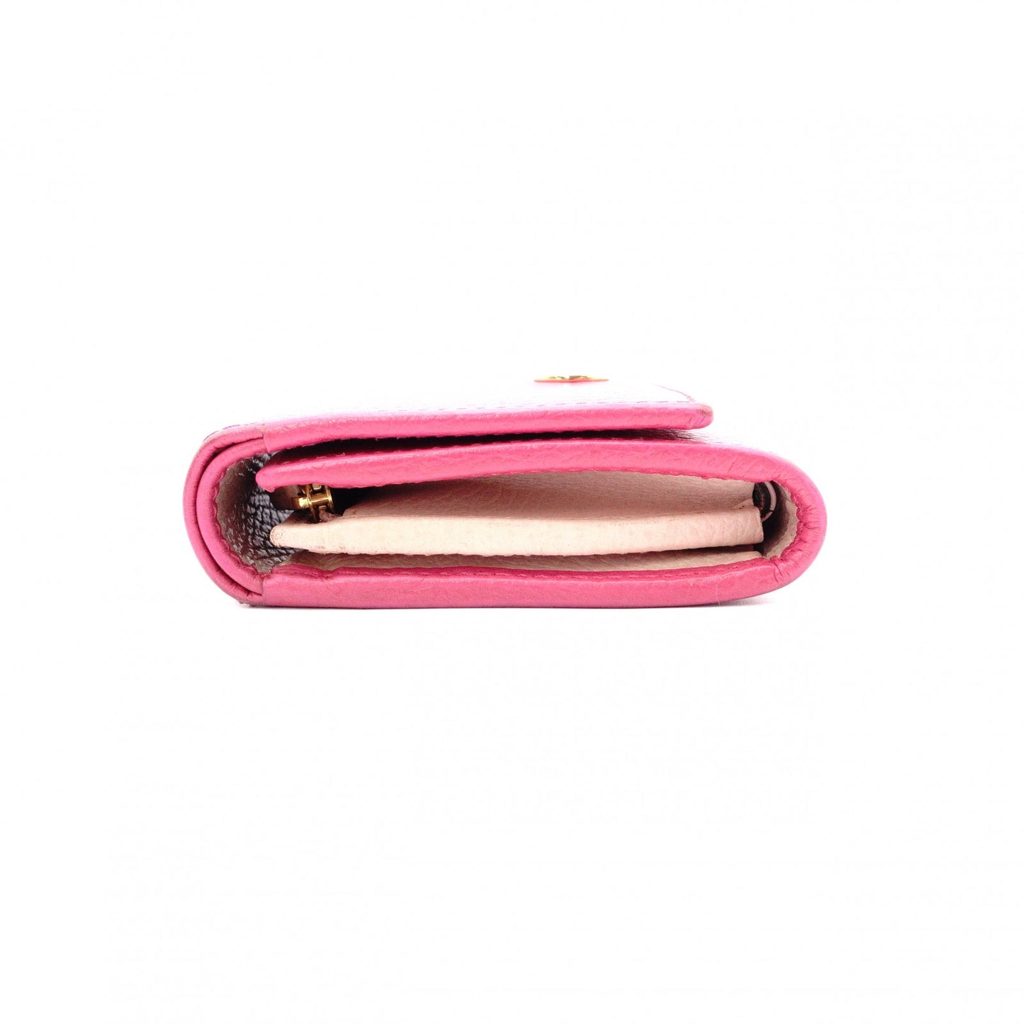 GUCCI GG Marmont Bifold Wallet, Leather, Pink, Gold Hardware