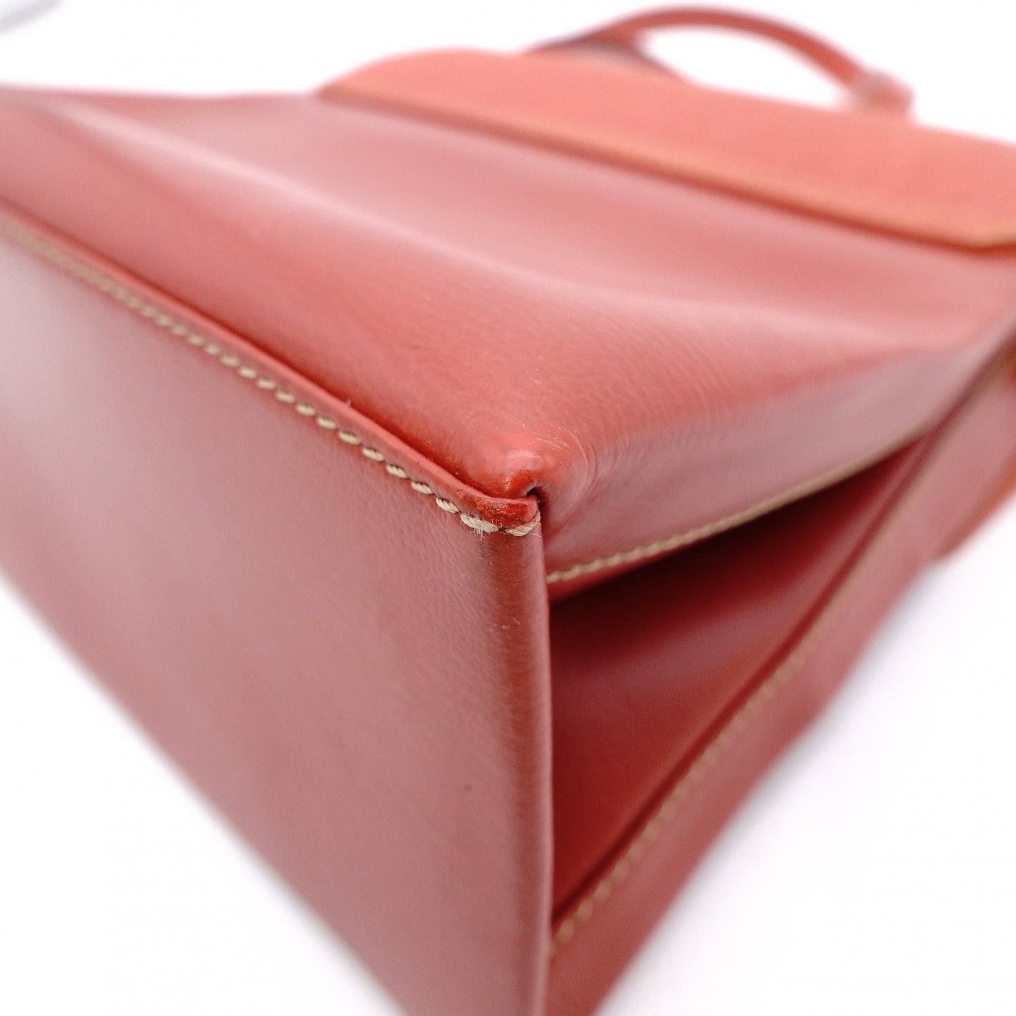 LOEWE Velasquez Handbag Leather Orange 2-Way