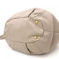 PRADA Vittello Dino Handbag, 2-Way, Leather, Beige, Women's