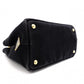 PRADA Canapa Mini Handbag Canvas Black 2-Way