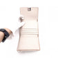 LOEWE Anagram Tri-fold Wallet, Leather, Beige, with Silver Hardware