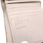 LOEWE Anagram Tri-fold Wallet, Leather, Beige, with Silver Hardware