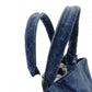 PRADA Canapa Medium Denim Blue Canvas Handbag with Logo 7-7-246