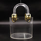 Salvatore Ferragamo Ganchini Clear Acrylic Bucket Bag Handbag Women