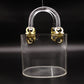 Salvatore Ferragamo Ganchini Clear Acrylic Bucket Bag Handbag Women