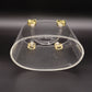 Salvatore Ferragamo Ganchini Clear Acrylic Bucket Bag Handbag Women