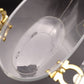 Salvatore Ferragamo Ganchini Clear Acrylic Bucket Bag Handbag Women