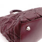 Christian Dior Cannage 32 Handbag Leather Bordeaux