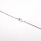 HERMES O'Kelly Necklace, Metal and Leather, Silver, D Stamp