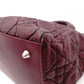 Christian Dior Cannage 32 Handbag Leather Bordeaux