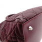 Christian Dior Cannage 32 Handbag Leather Bordeaux