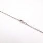 HERMES O'Kelly Necklace, Metal and Leather, Silver, D Stamp