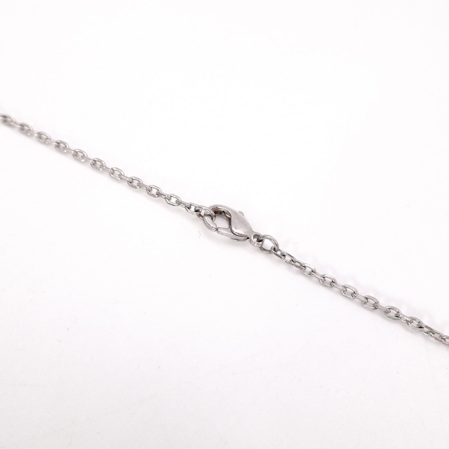 HERMES O'Kelly Necklace, Metal and Leather, Silver, D Stamp