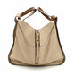 LOEWE Hammock Small Shoulder Bag Beige Handbag Leather Crossbody Gold Hardware Logo