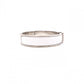 HERMES Click-Clack Bracelet, Metal, Silver, White