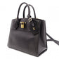 LOUIS VUITTON City Steamer PM Handbag, 2-Way, Leather, Black, Women's