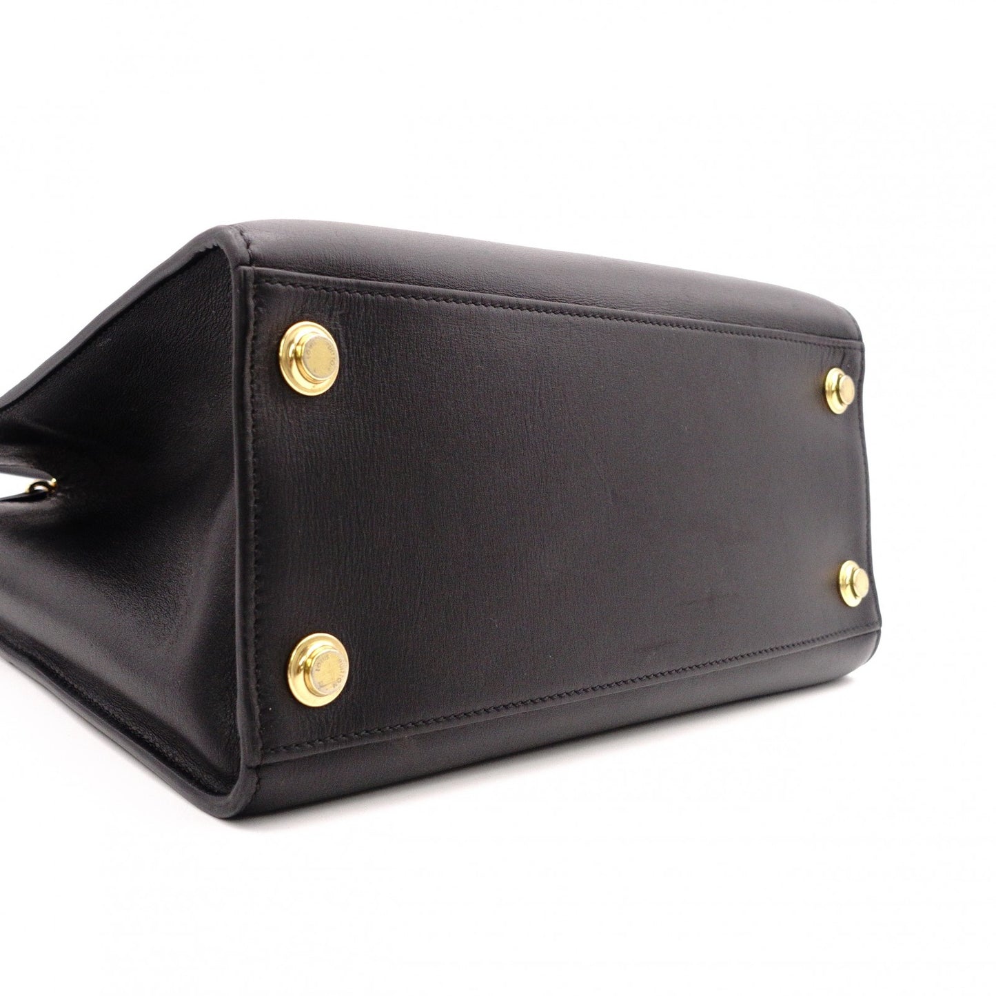 LOUIS VUITTON City Steamer PM Handbag, 2-Way, Leather, Black, Women's
