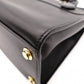 LOUIS VUITTON City Steamer PM Handbag, 2-Way, Leather, Black, Women's