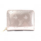 LOUIS VUITTON Zippy Coin Purse Vernis Coin Case Leather Champagne Metallized