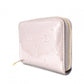 LOUIS VUITTON Zippy Coin Purse Vernis Coin Case Leather Champagne Metallized