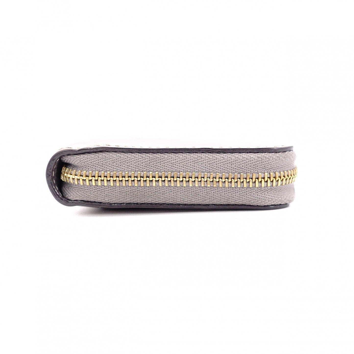 LOUIS VUITTON Zippy Coin Purse Vernis Coin Case Leather Champagne Metallized