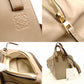 LOEWE Hammock Small Shoulder Bag Beige Handbag Leather Crossbody Gold Hardware Logo
