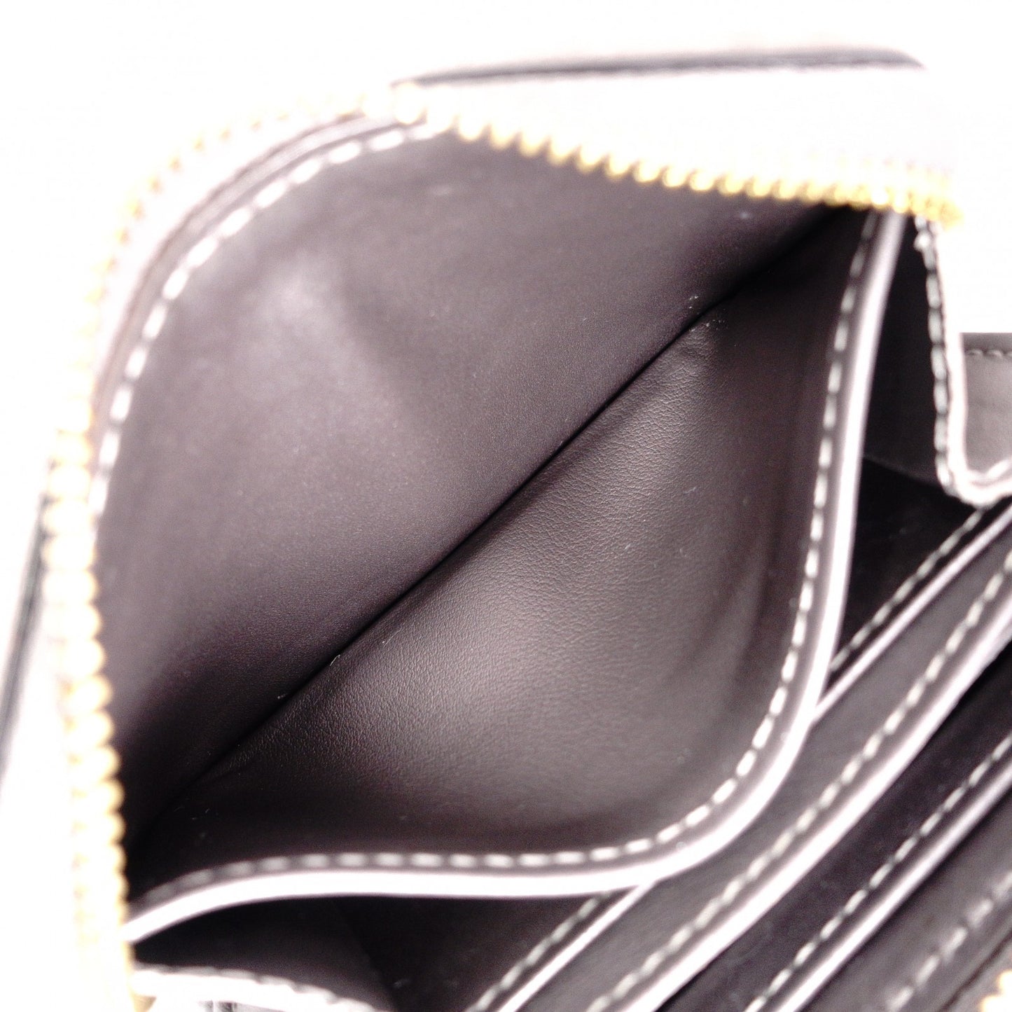 LOUIS VUITTON Zippy Coin Purse Vernis Coin Case Leather Champagne Metallized