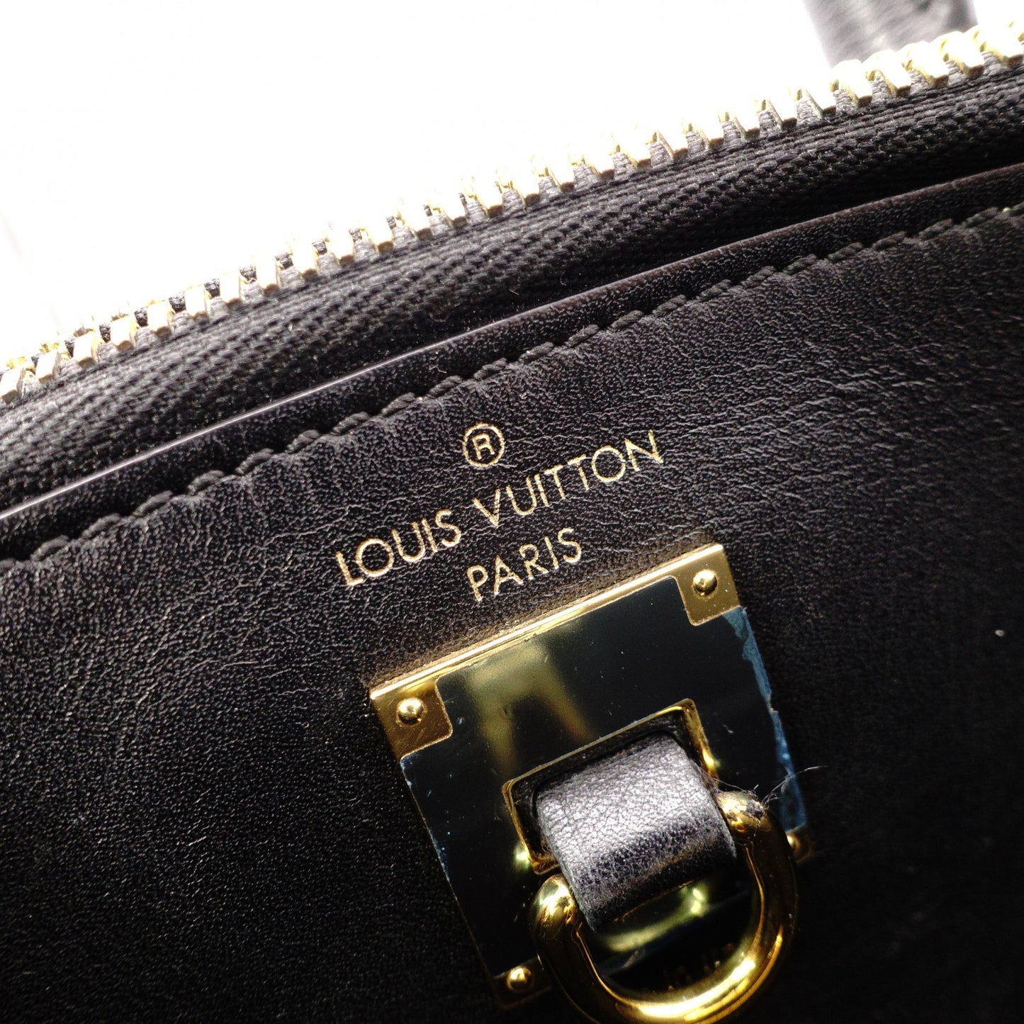 LOUIS VUITTON City Steamer PM Handbag, 2-Way, Leather, Black, Women's