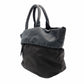 PRADA Reversible Tote Bag Gray × Black Nylon 2-Way Shoulder Simple 7-11-276