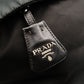 PRADA Reversible Tote Bag Gray × Black Nylon 2-Way Shoulder Simple 7-11-276