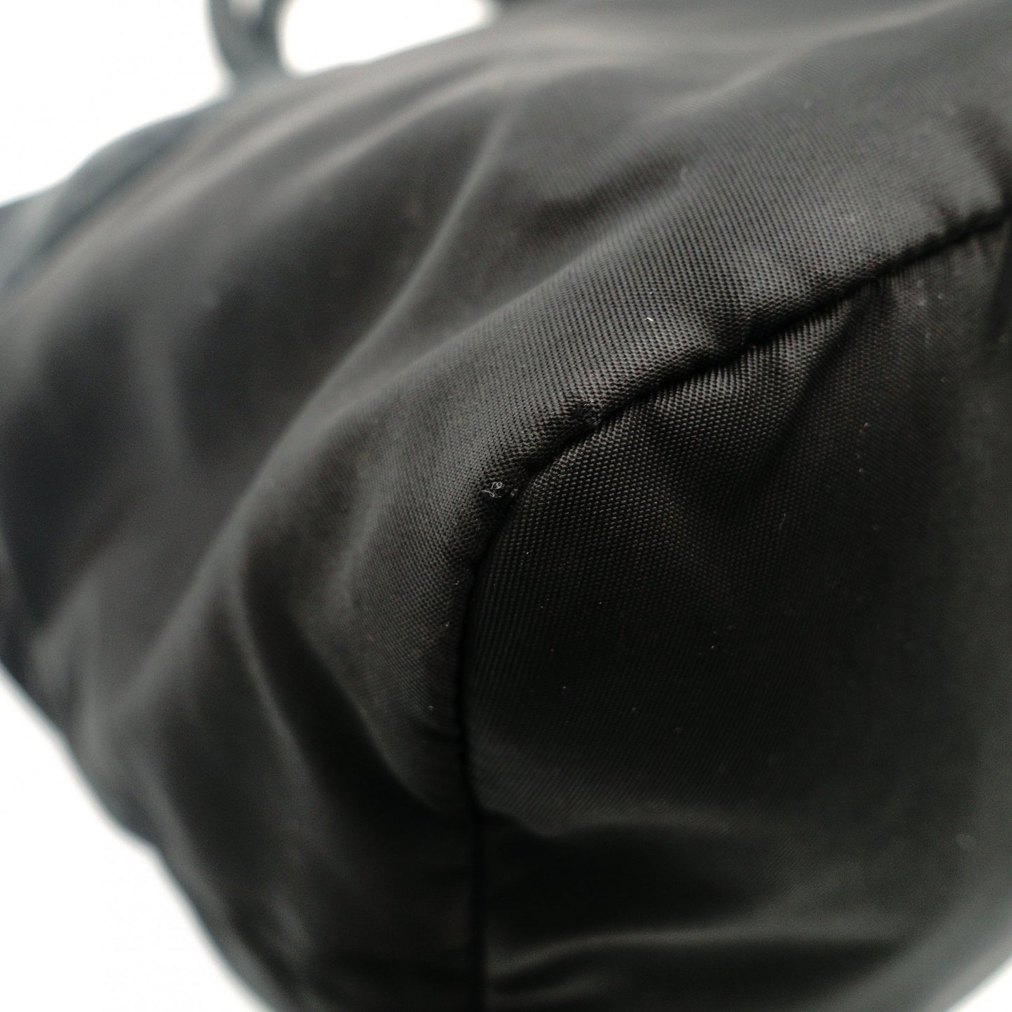 PRADA Reversible Tote Bag Gray × Black Nylon 2-Way Shoulder Simple 7-11-276