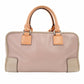 LOEWE Amazona 28 Handbag Pink × Beige × Orange Leather Logo Silver Hardware 7-11-607