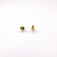 CHANEL CC Logo Earrings, Metal with Rhinestones, Gold