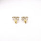 CHANEL CC Logo Earrings, Metal with Rhinestones, Gold
